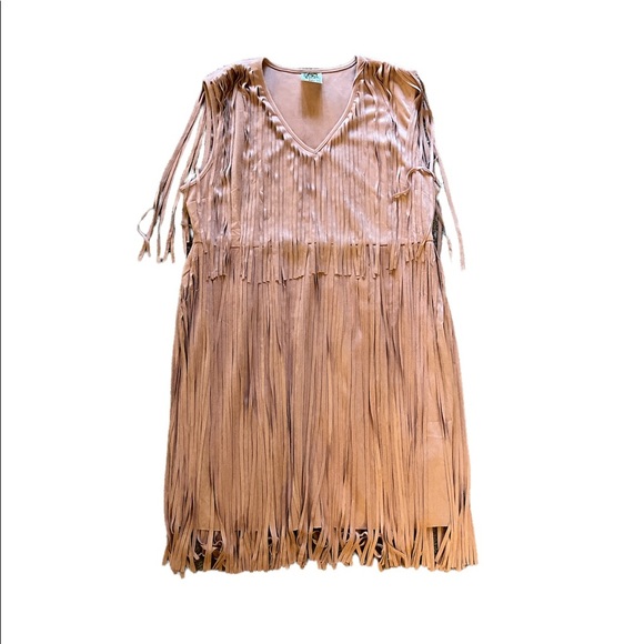 Vegan suede fringe dress ON SALE🎊🎉🥳 - Picture 3 of 7